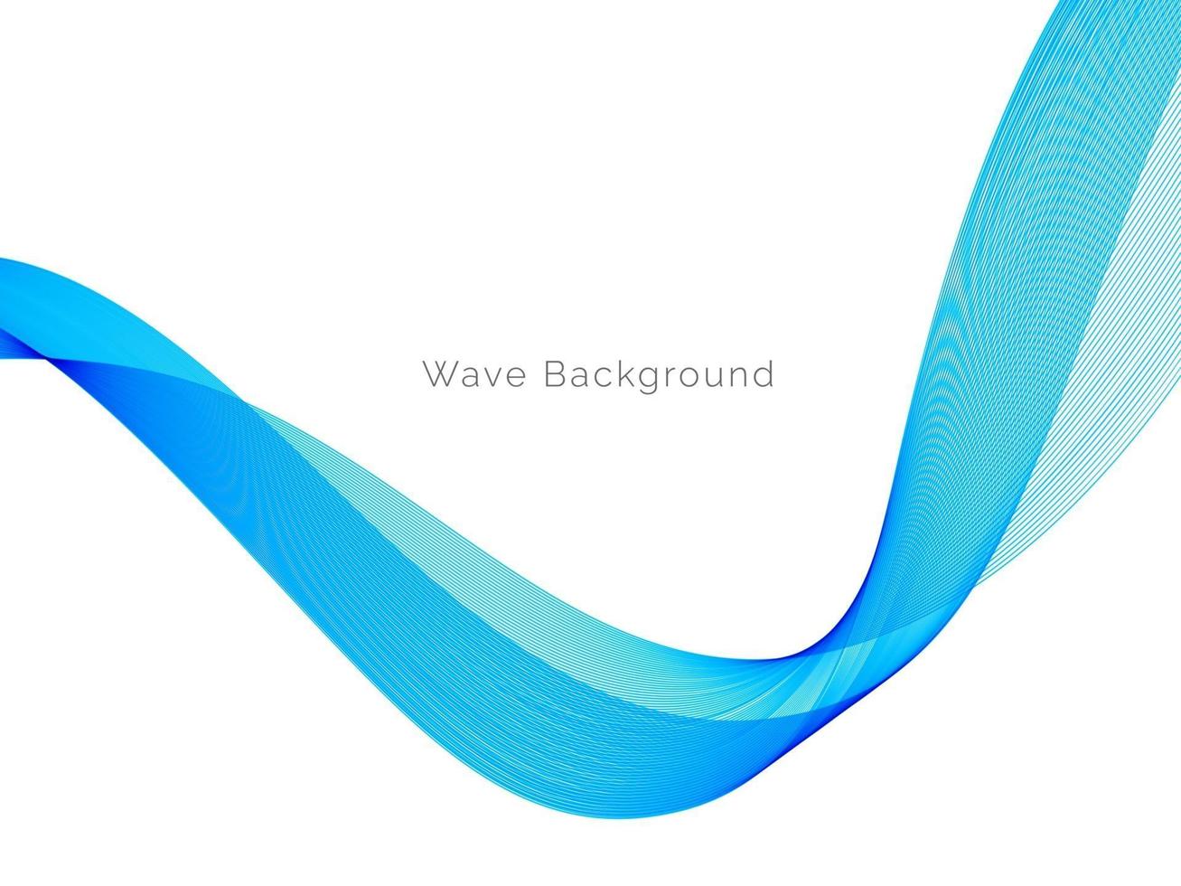 Fondo dinámico elegante de la onda azul decorativa moderna vector