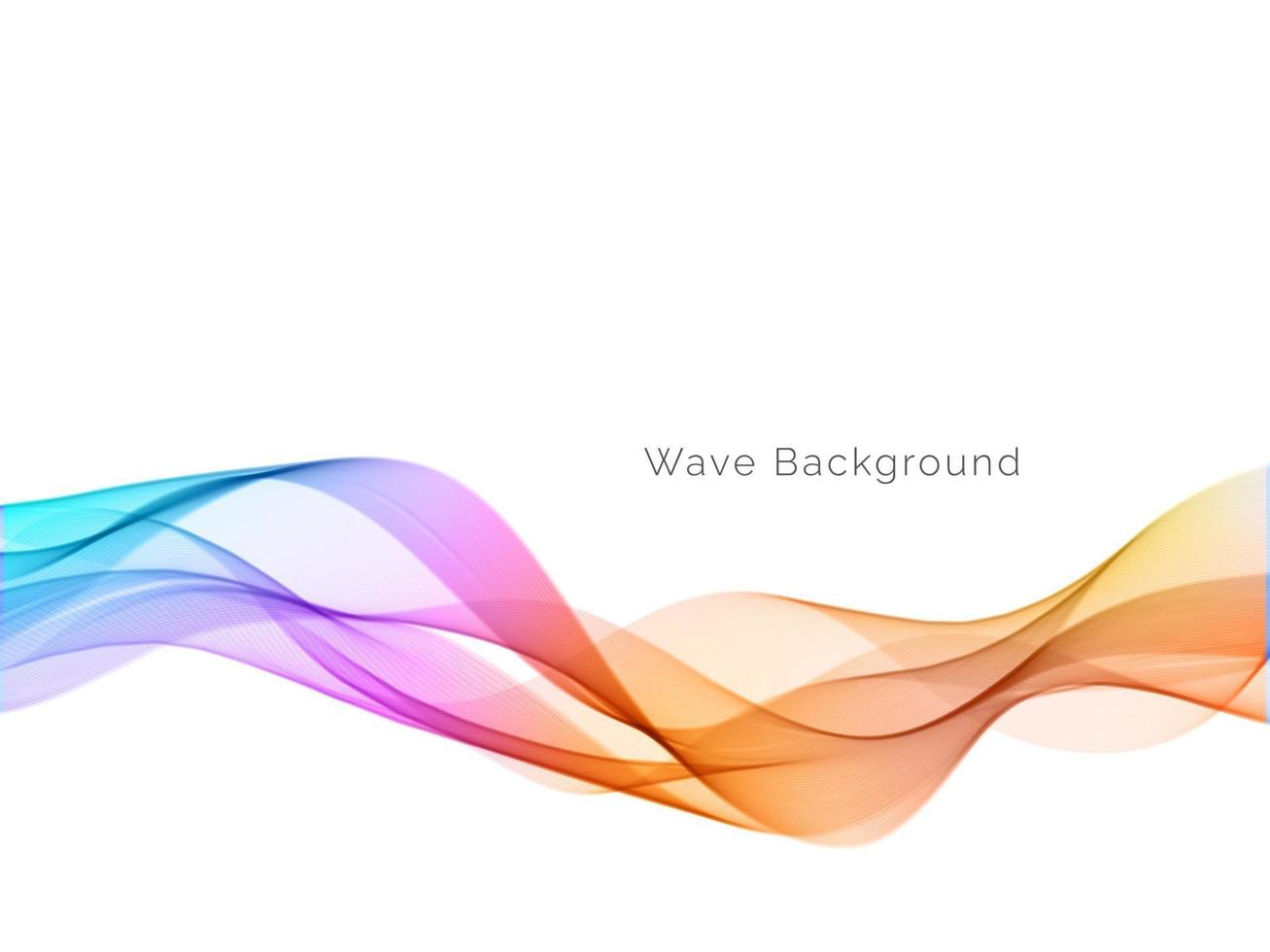 Amazing colorful wave design background vector