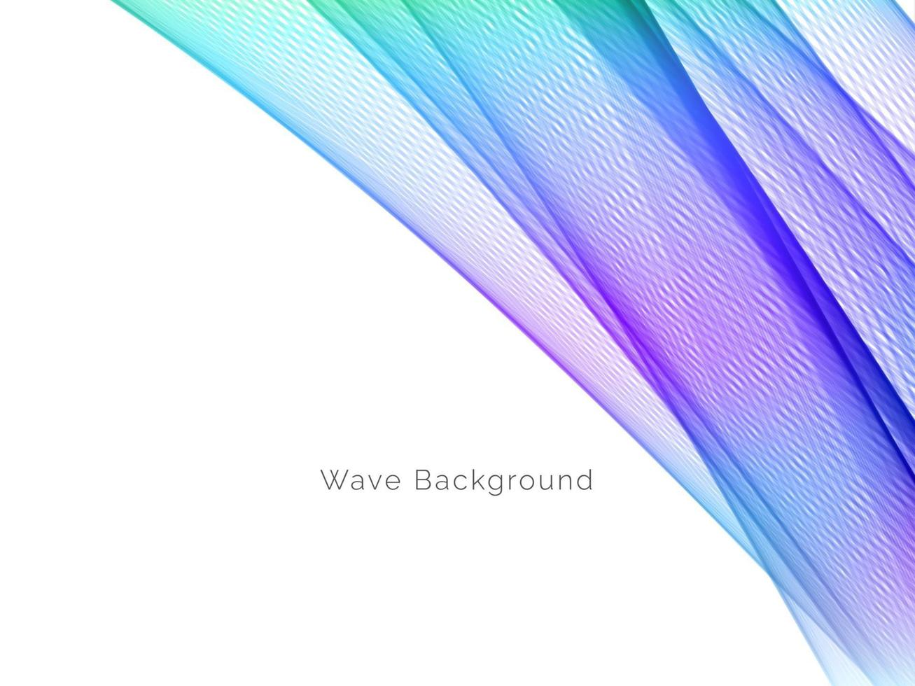 colorful dynamic wave style background design vector