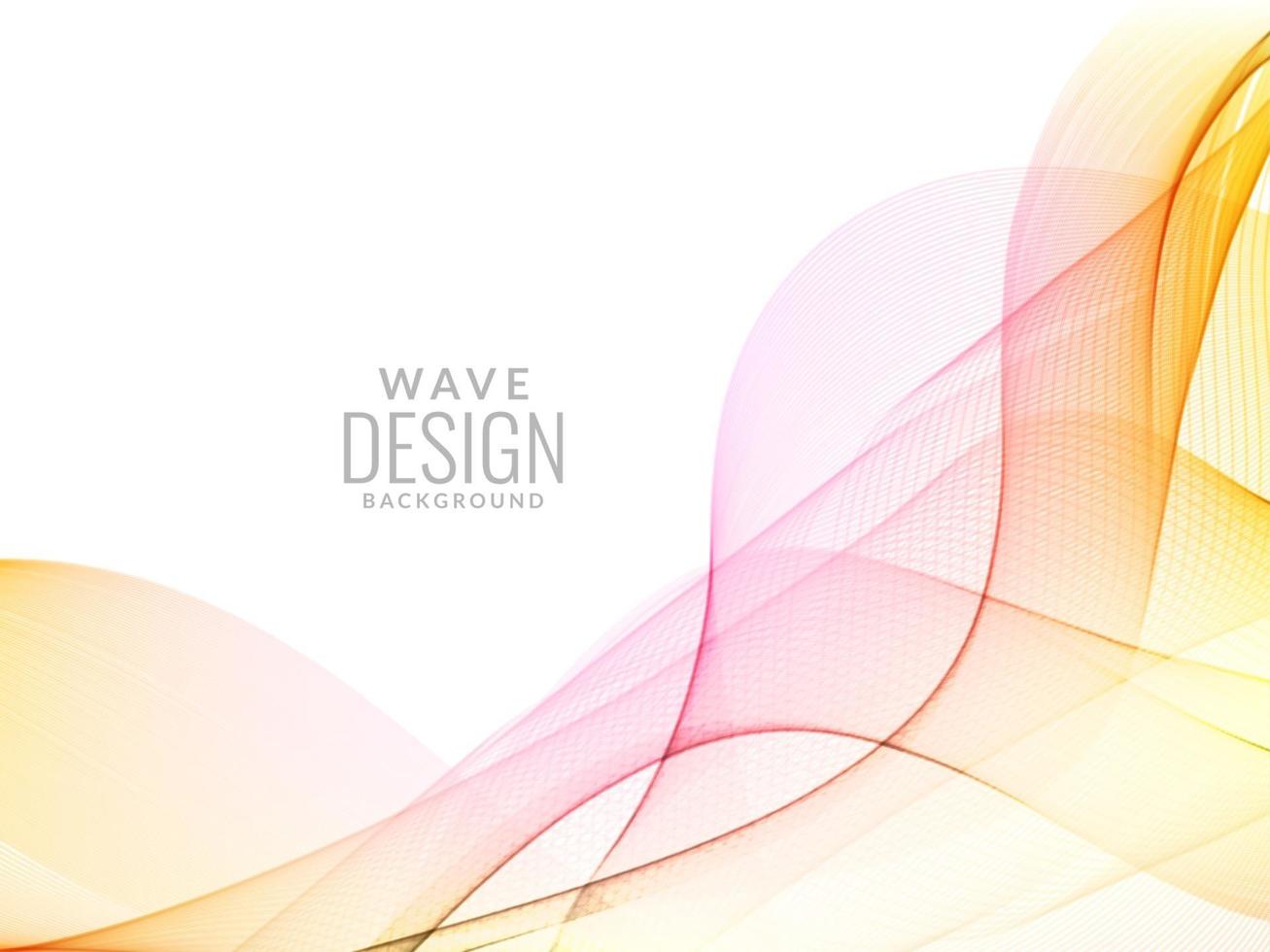 colorful motion wave style abstract background vector