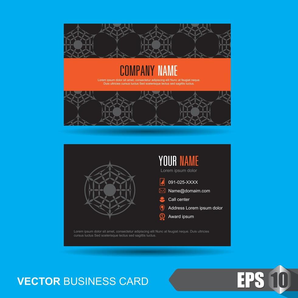 Business card template vector