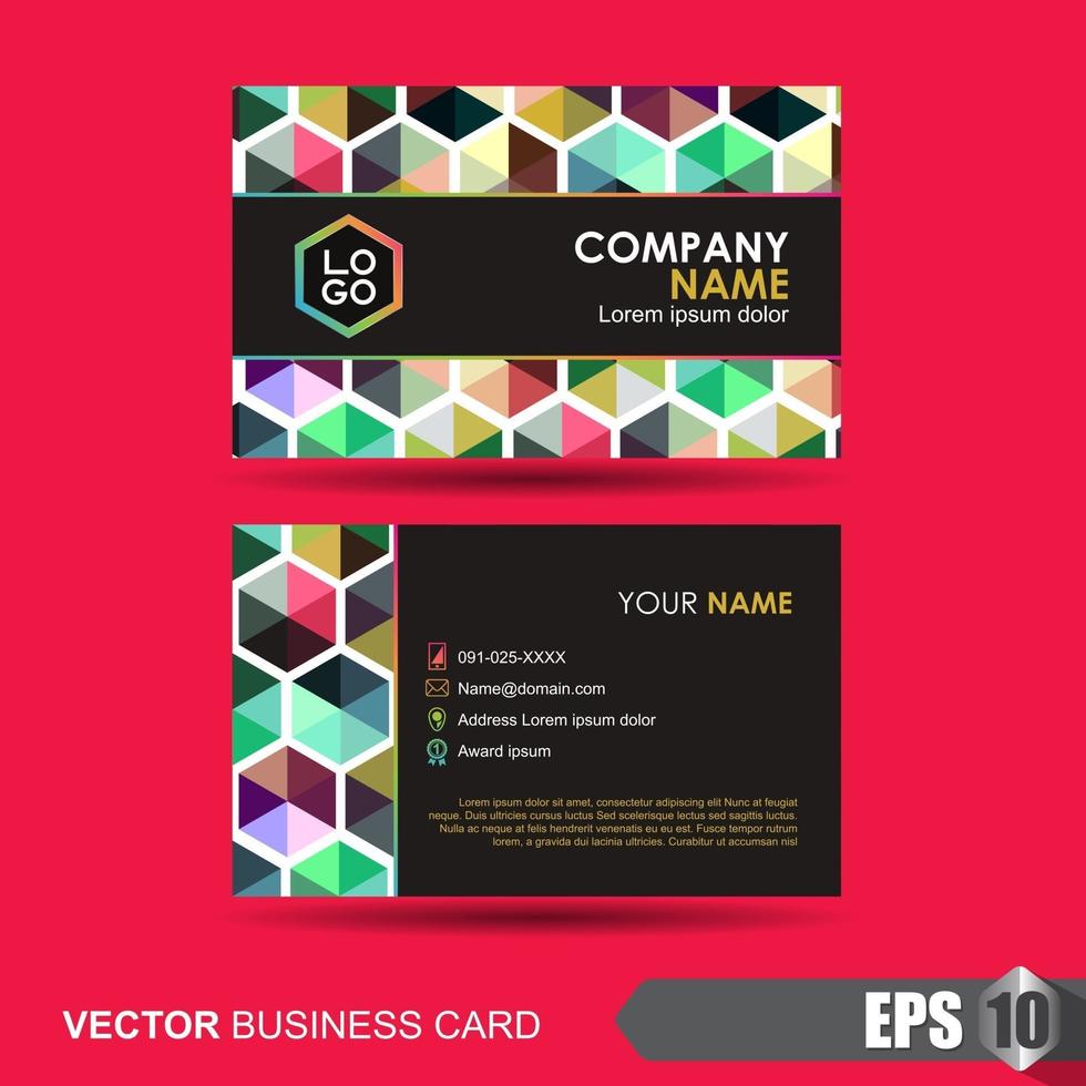 Business card template vector
