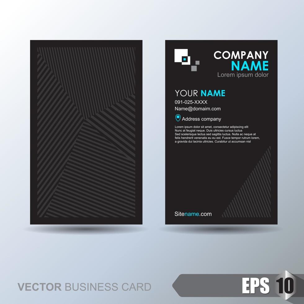 Business card template vector