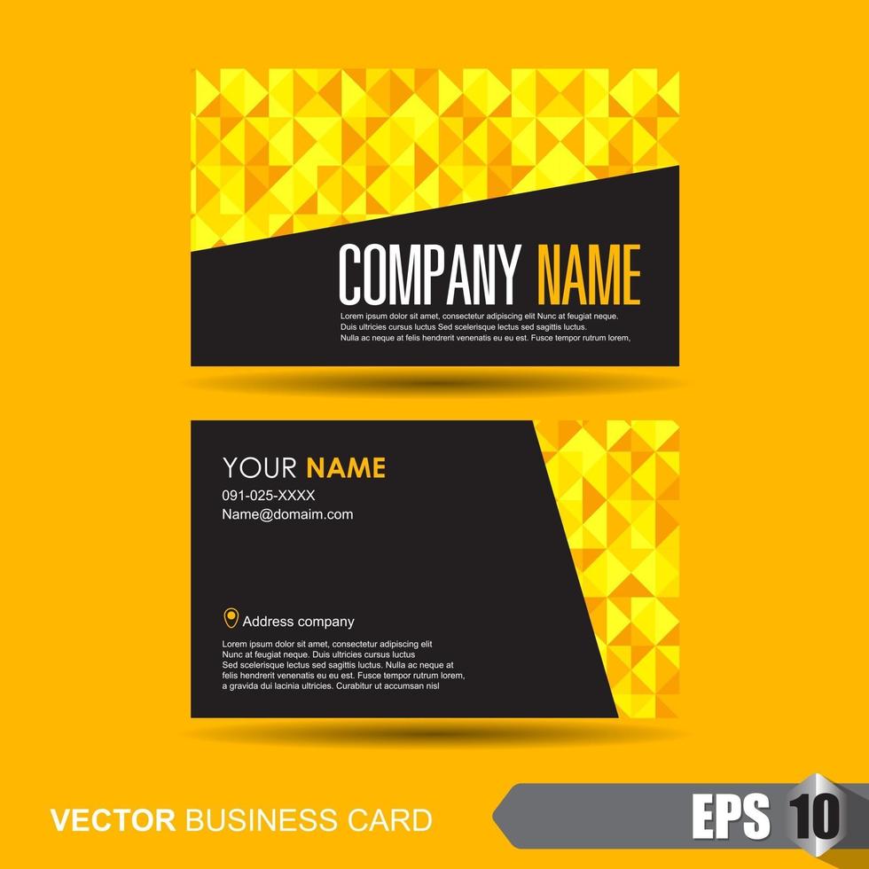 Business card template vector