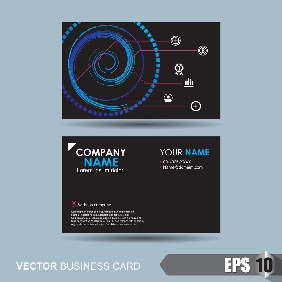 Business card template vector