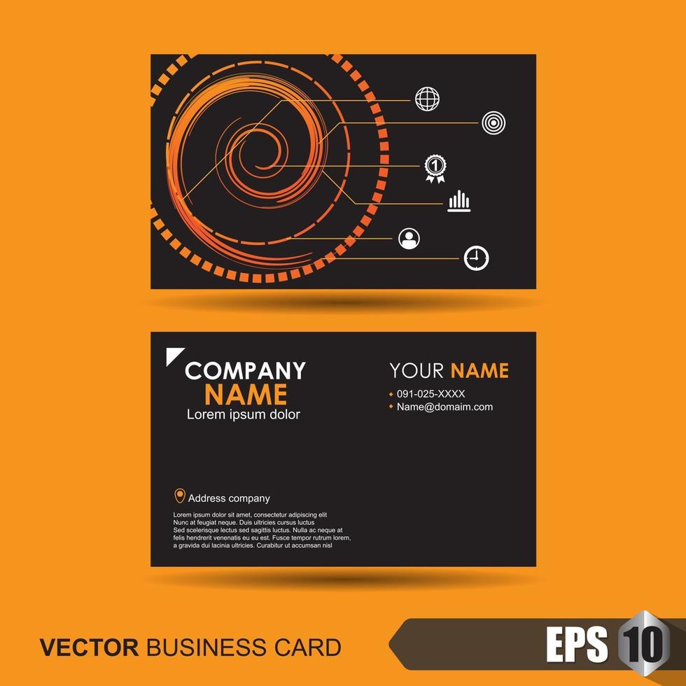 Business card template vector