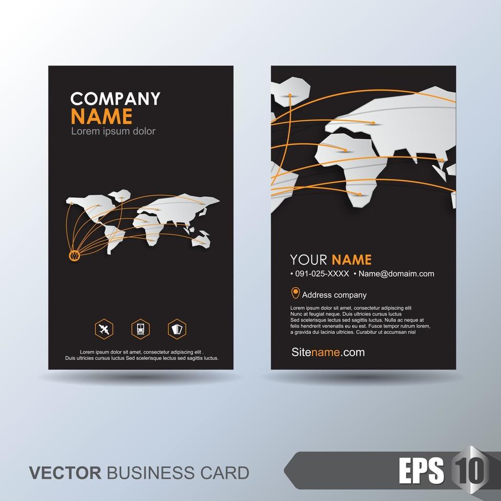 Business card template vector