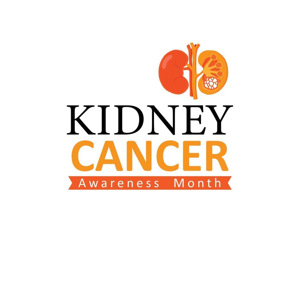 Kidney Cancer Awareness Month vector