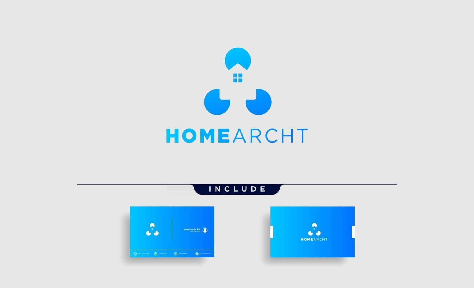 home architect logo design vector