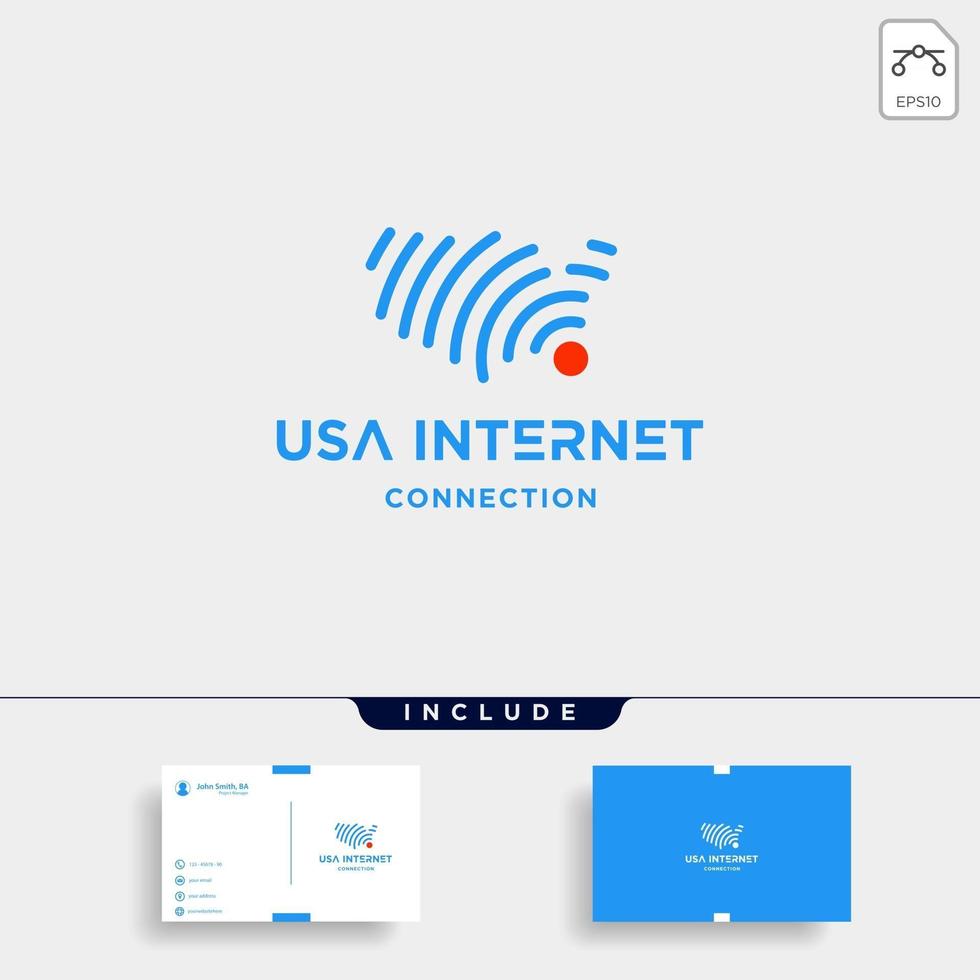 united states signal logo design vector