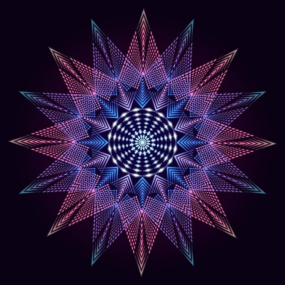ilustrations vector graphic of stars abstract spiro design