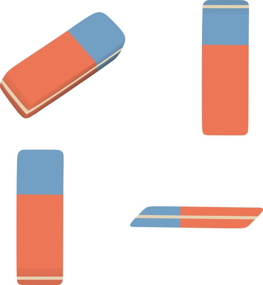 isolated eraser illustration vector