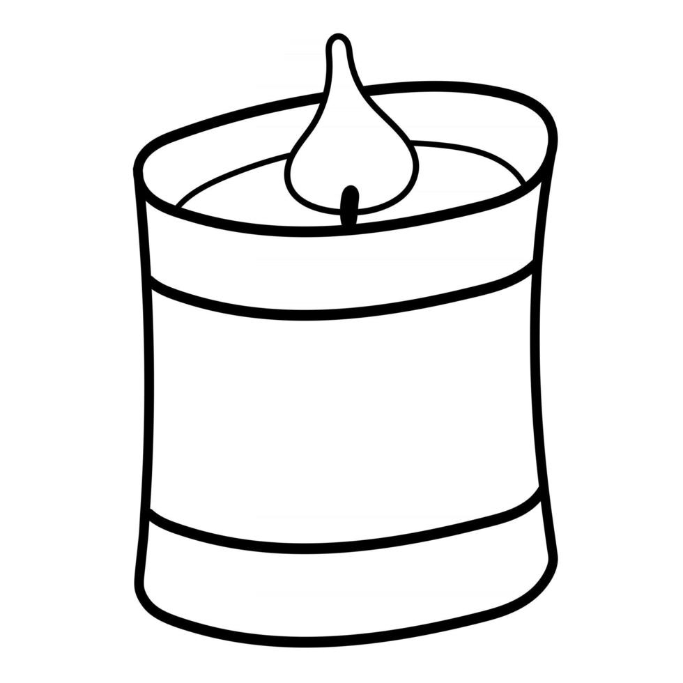 Candles for comfort in the house vector