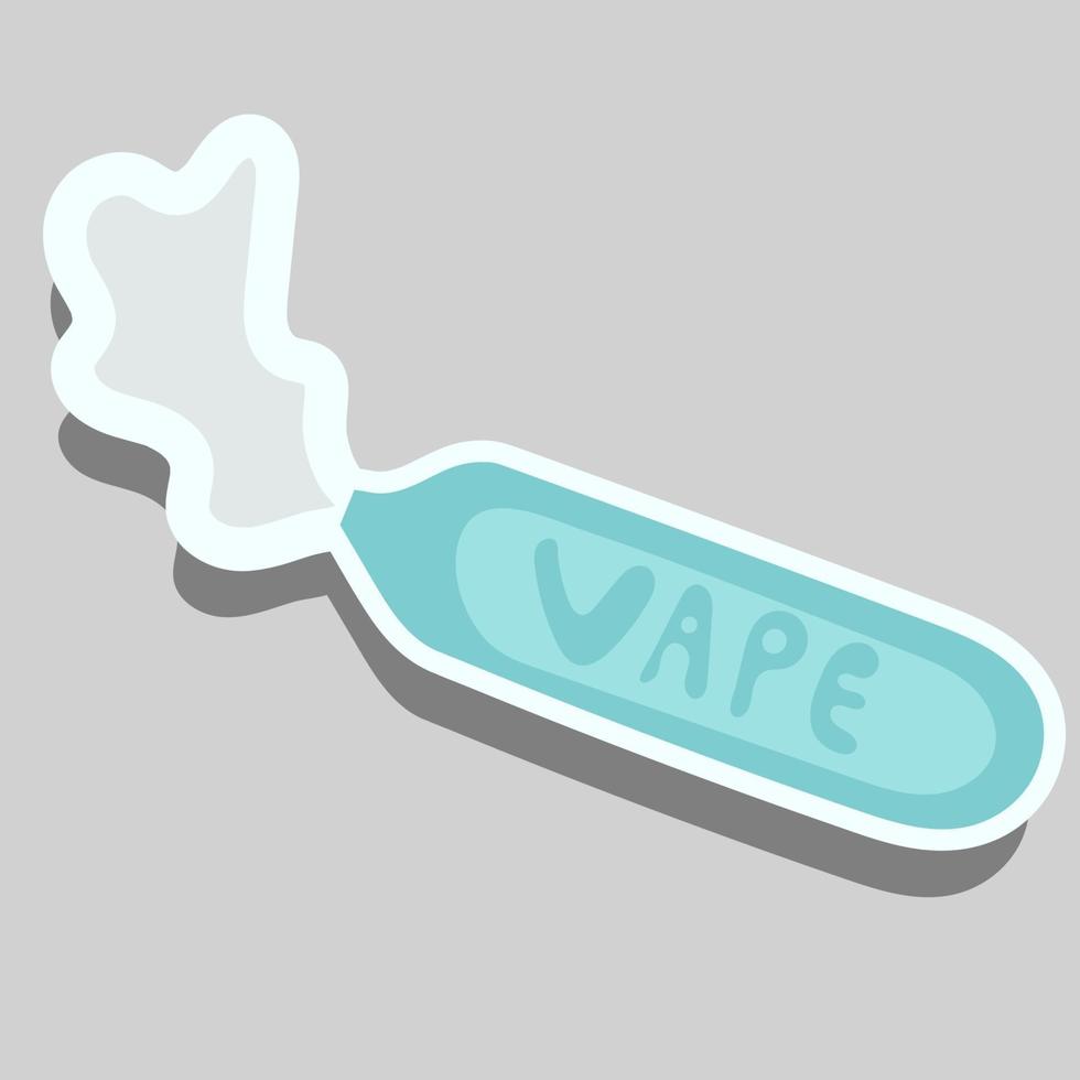 Electronic cigarette sticker vector