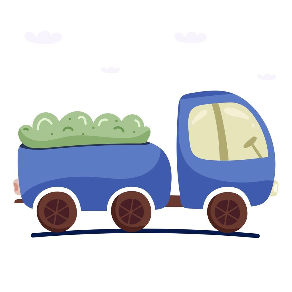Ilustración de vector de coche de granjero