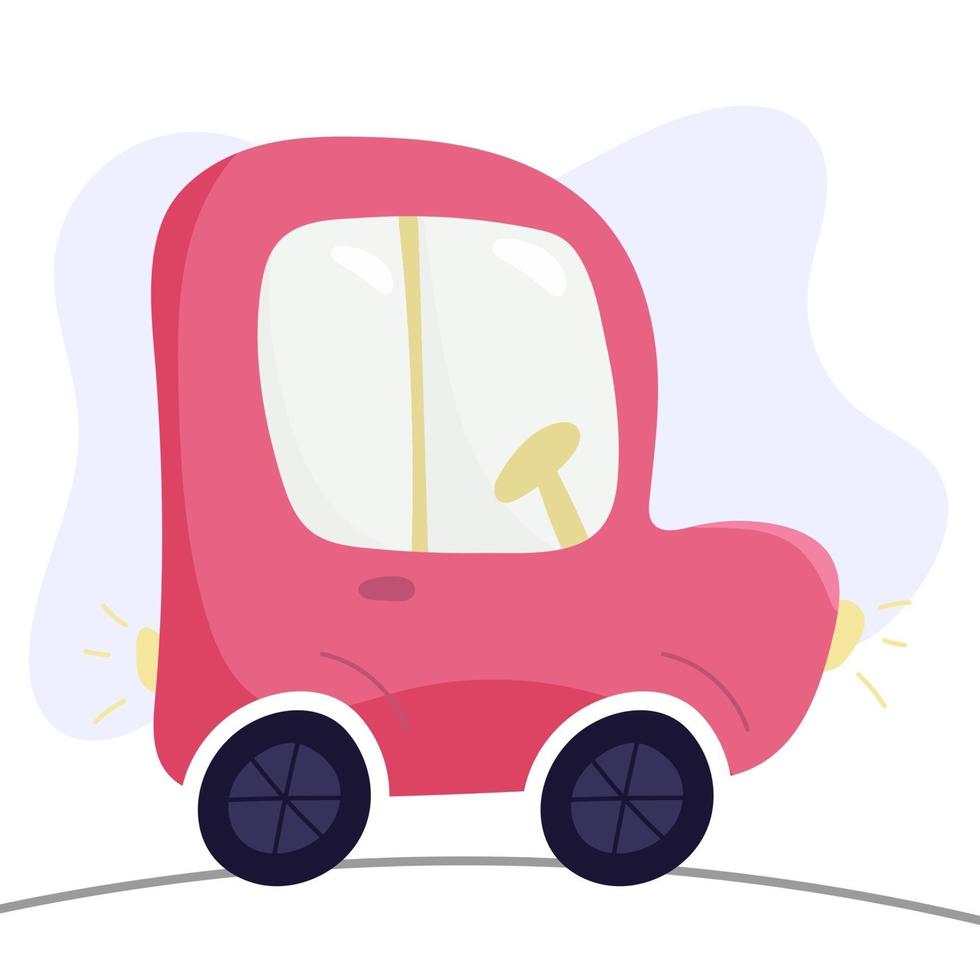Compact Car for a girl vector