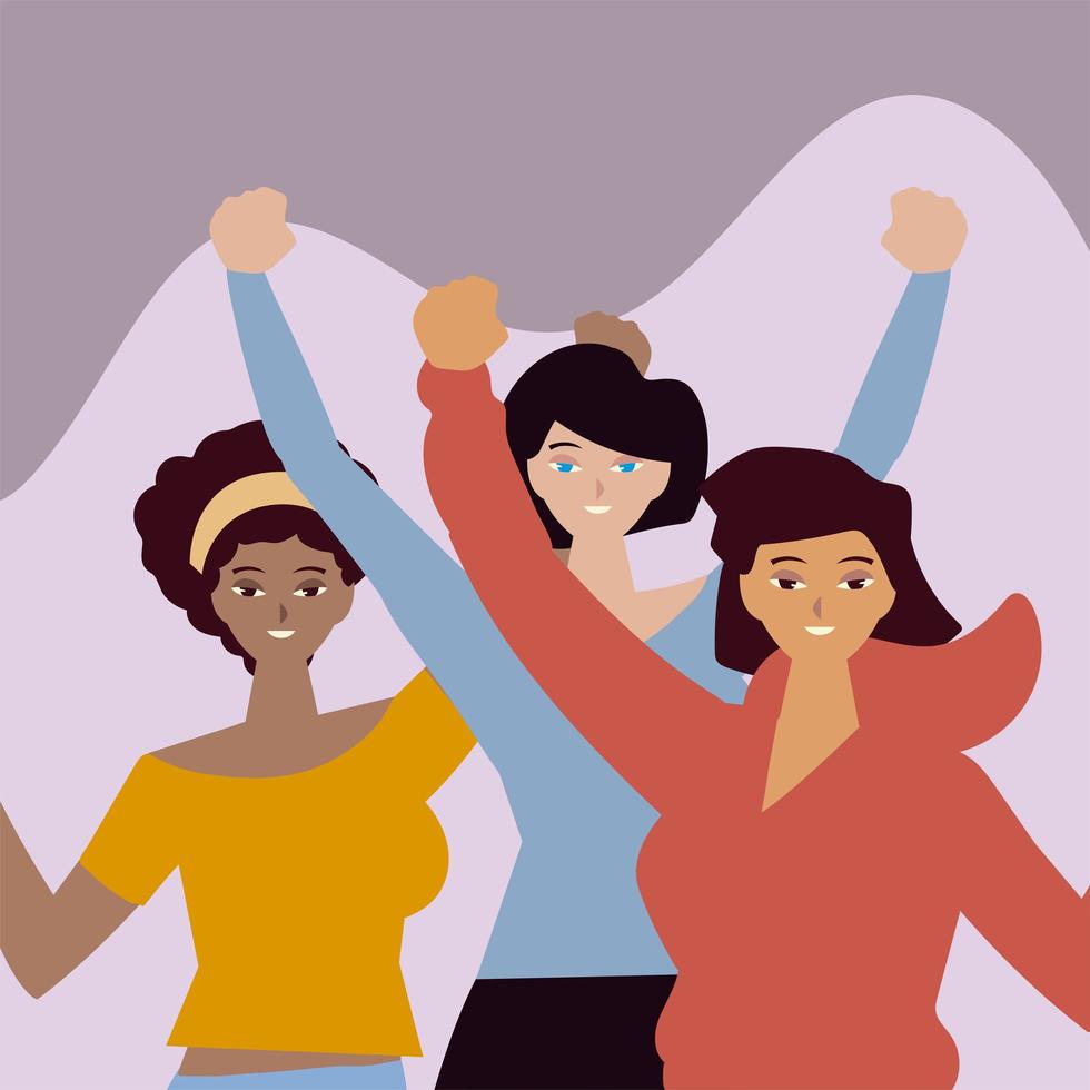 día de la mujer personajes de dibujos animados femeninos manos arriba 2518332 Vector en Vecteezy día de la mujer personajes de dibujos animados femeninos manos arriba 2518332 Vector en Vecteezy