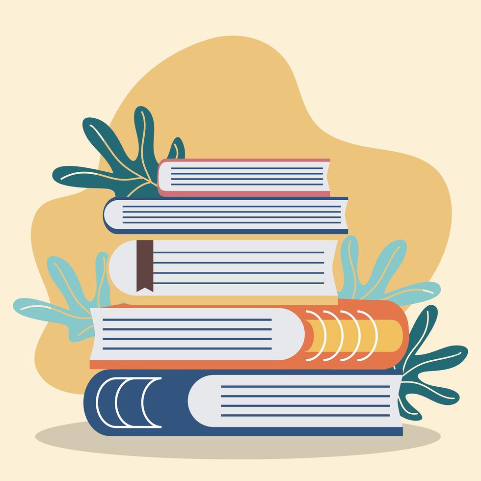 stack of book vector
