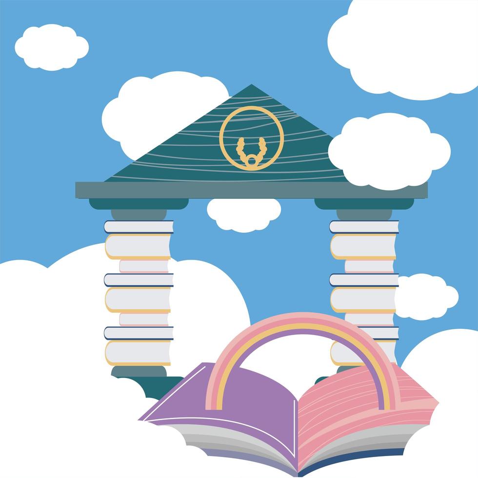 bookstore library book vector