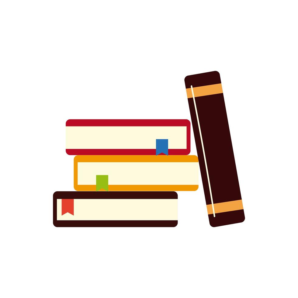 books read learn education isolated design vector