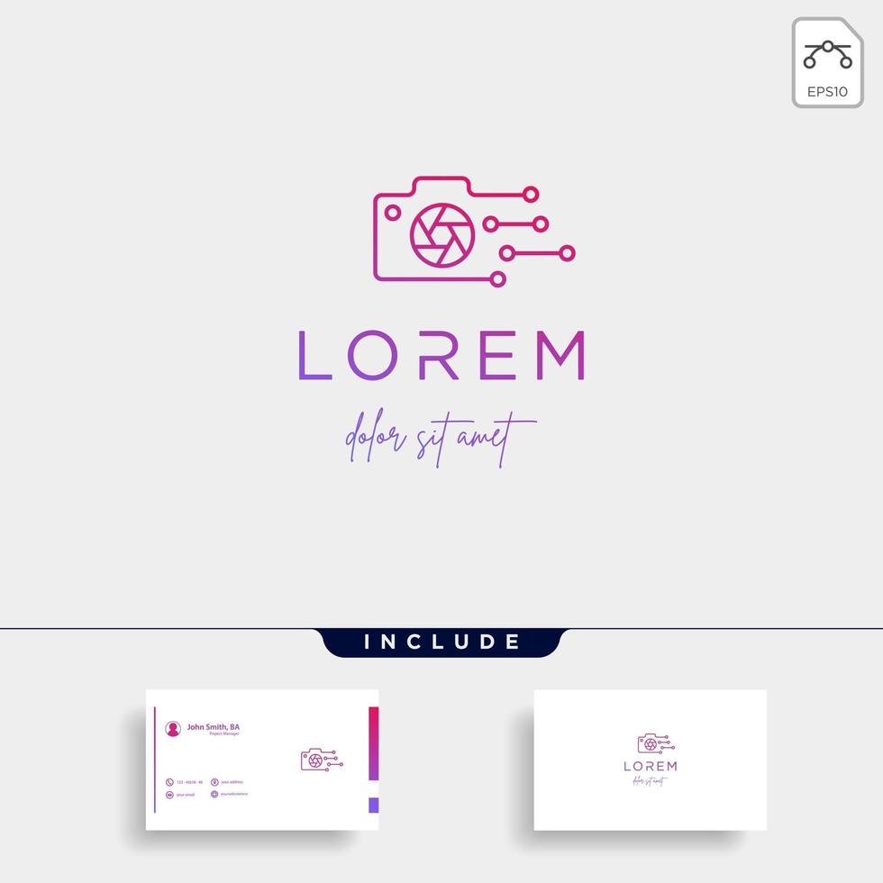Digital Camera Logo Template Vector Design
