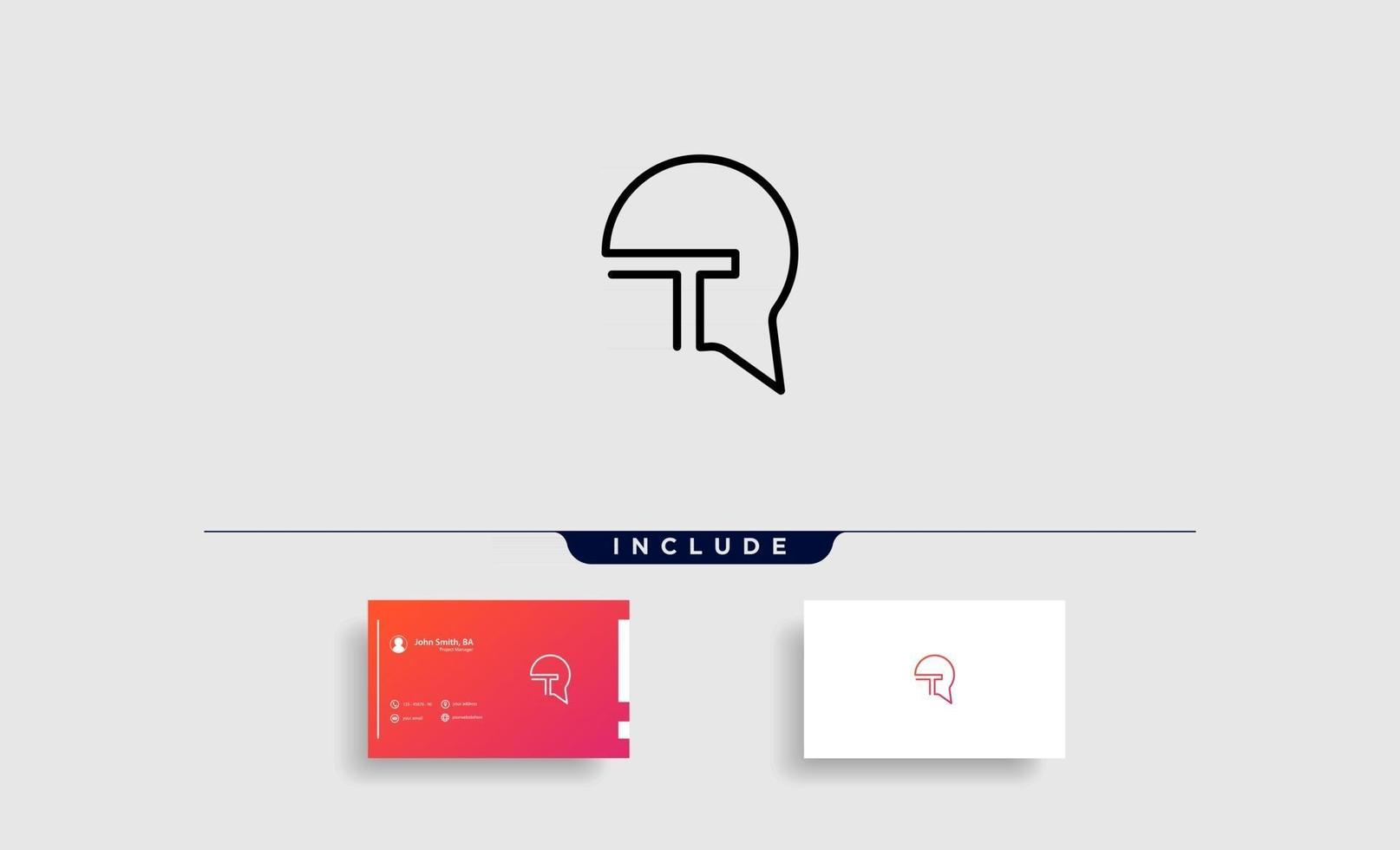 Letter T Chat Bubble Logo Template Vector Design vector
