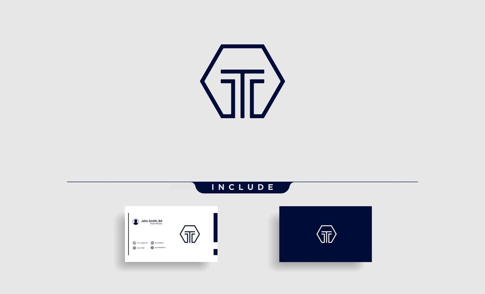 Initial T Simple Logo Vector Design