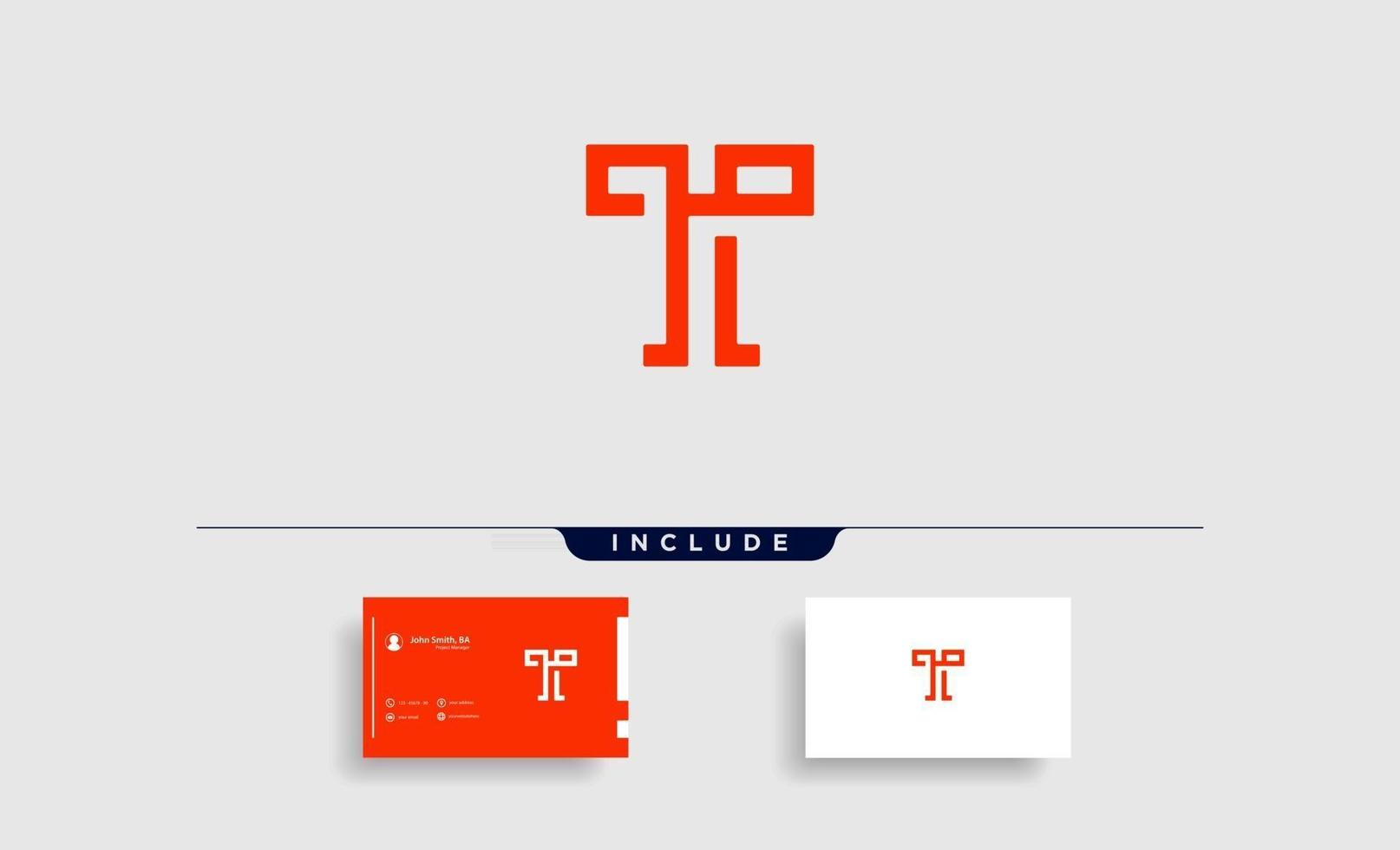 Letra t tt diseño de logotipo simple vector elegante