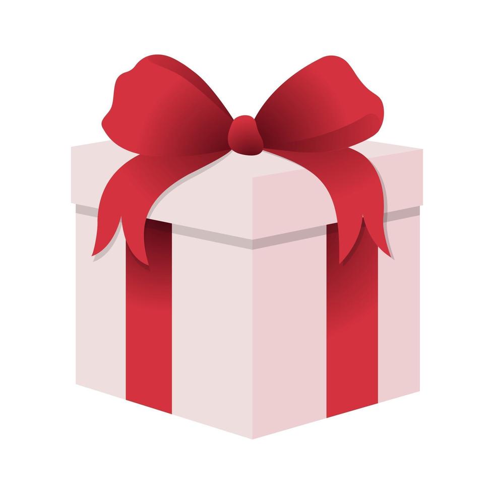 Vector illustration of a gift box with a bow