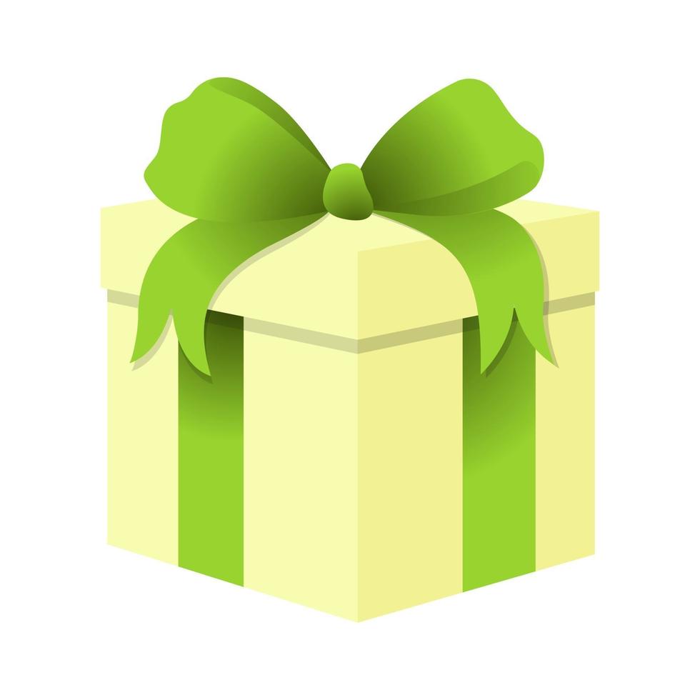 Vector illustration of a gift box with a bow