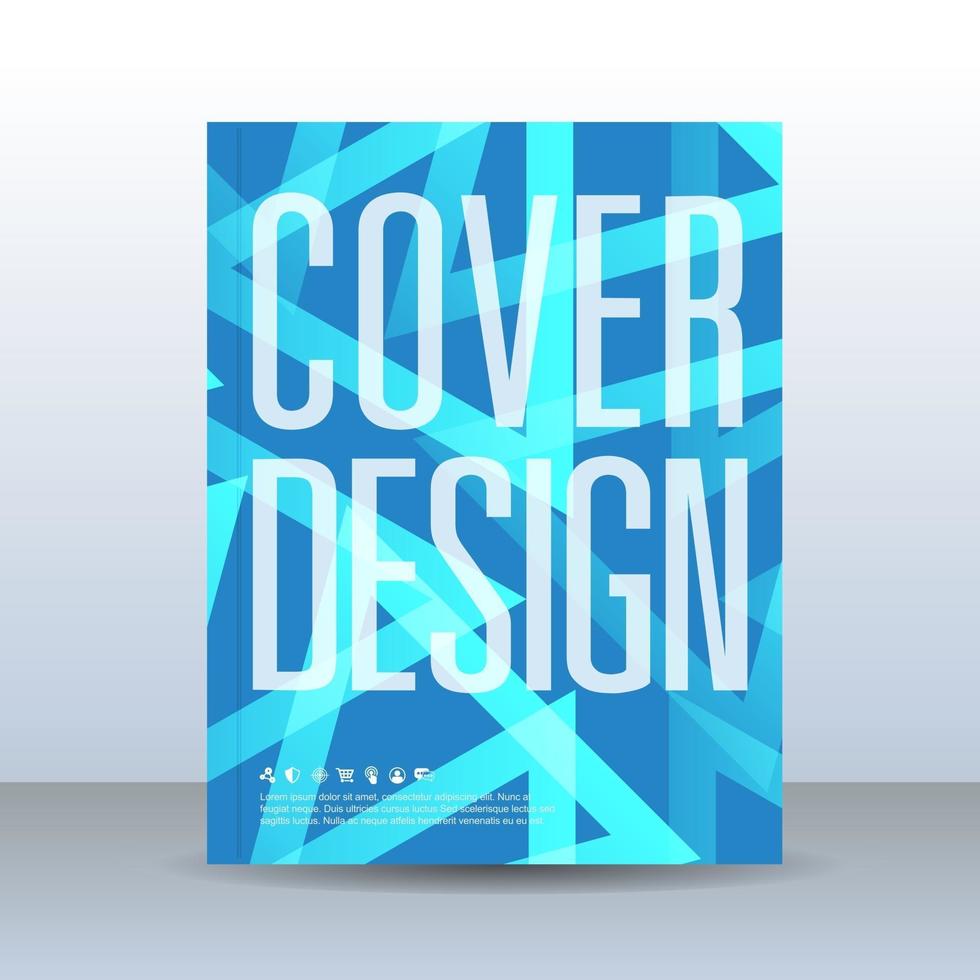 Cover Trendy hipster with geometric shapes vector