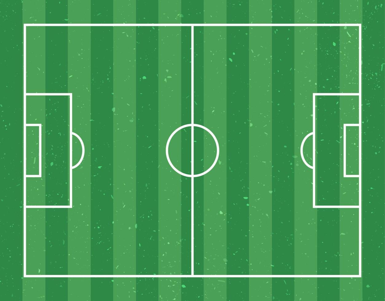 vector de diseño plano de campo de fútbol