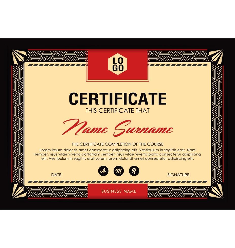 Multipurpose certificate of appreciation template vector