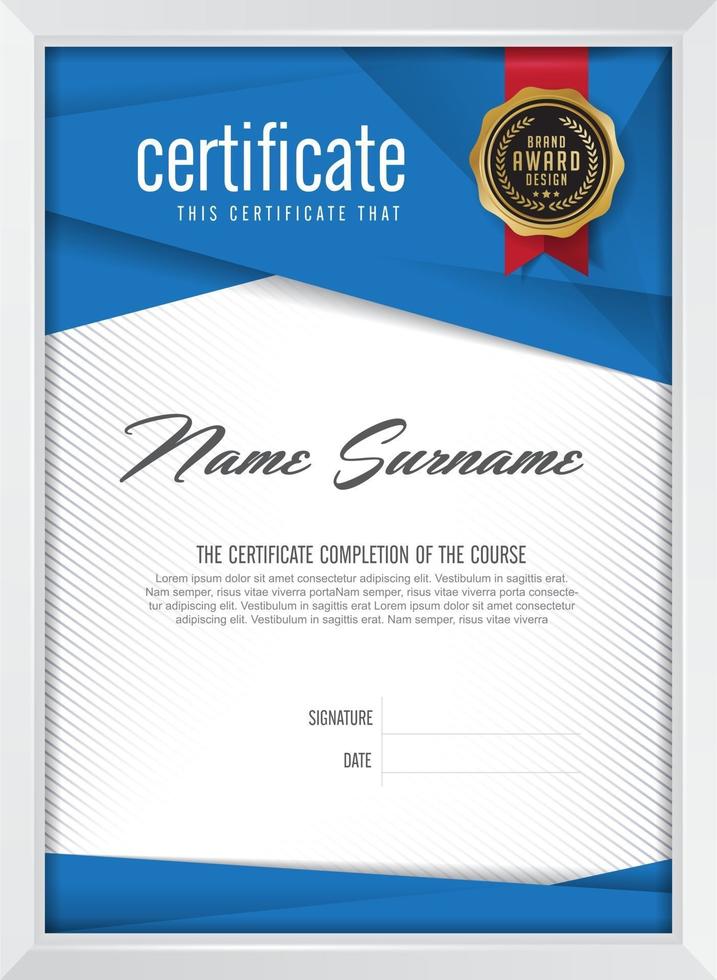 Multipurpose certificate of appreciation template vector