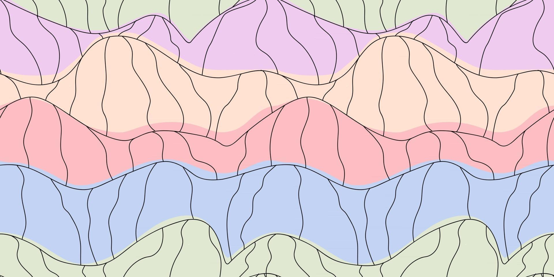 garabatos lindo fondo fondos de pantalla montañas naturaleza caminata aislado línea transparente pastel patrones dibujado a mano ilustraciones vectoriales vector