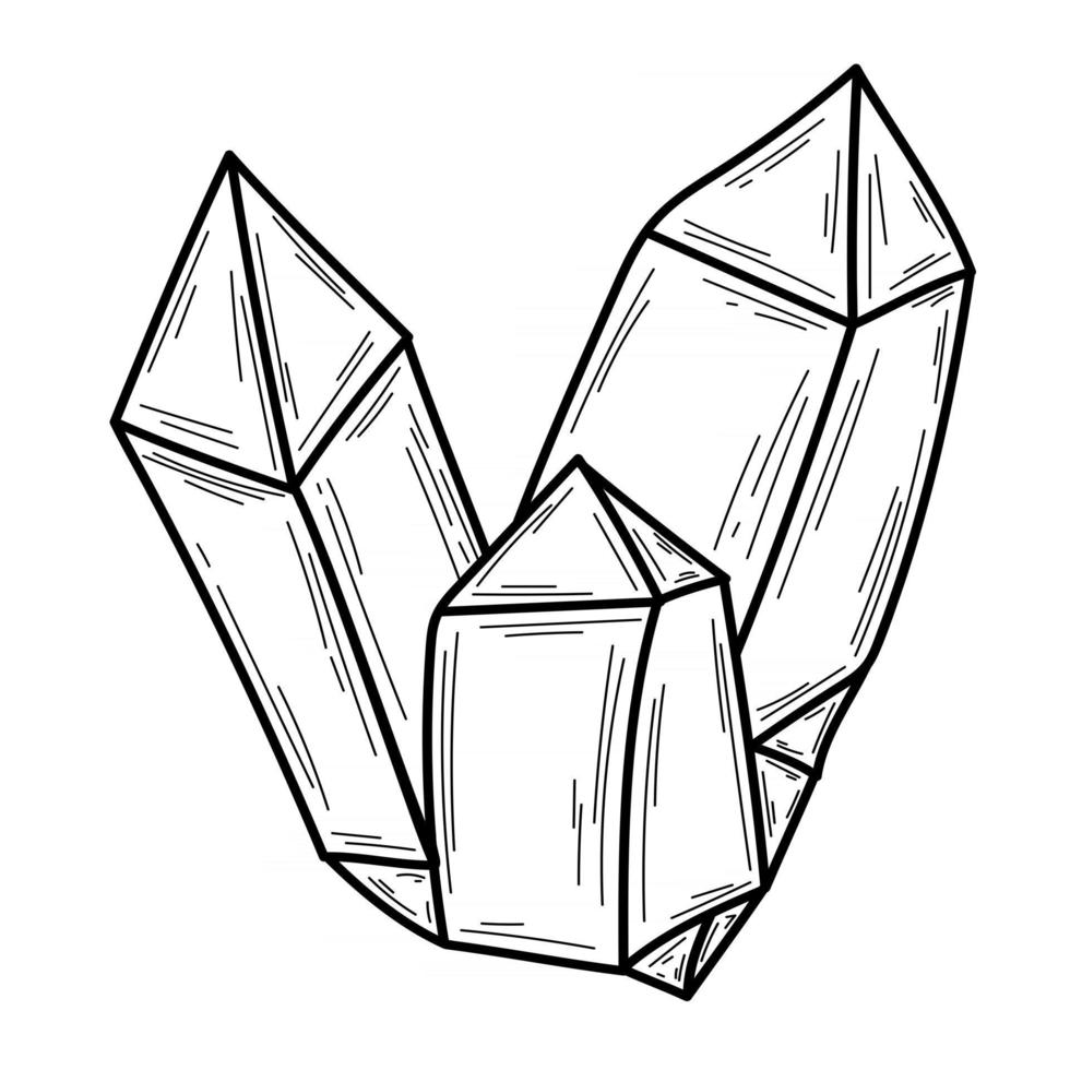 garabatos una línea aislada de cristal dibujado a mano ilustración vectorial boceto para colorear de un tatuaje vector