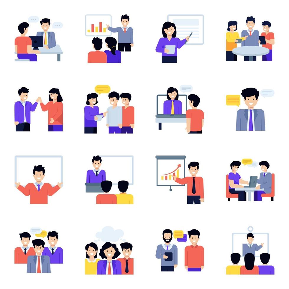 Meetings and Discussion vector