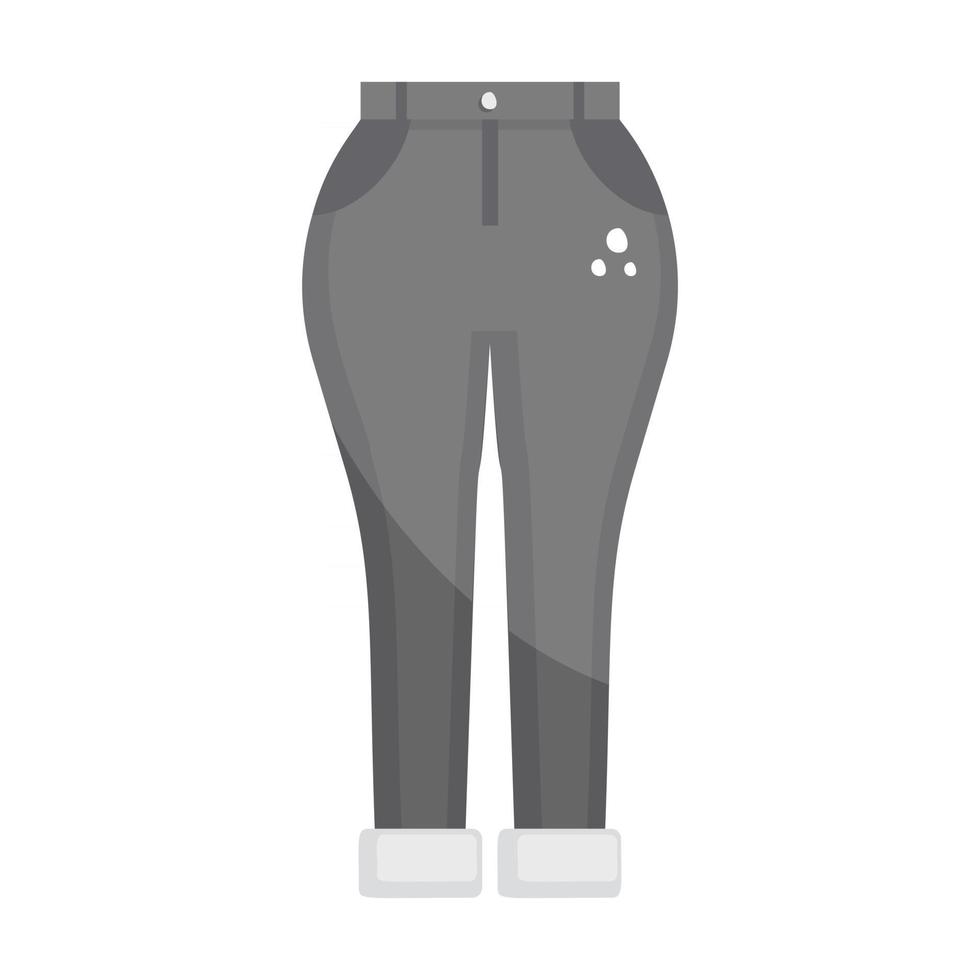 pantalones y diseño diferente vector