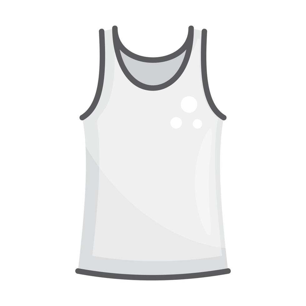 Undershirt men sleeveless garment vector