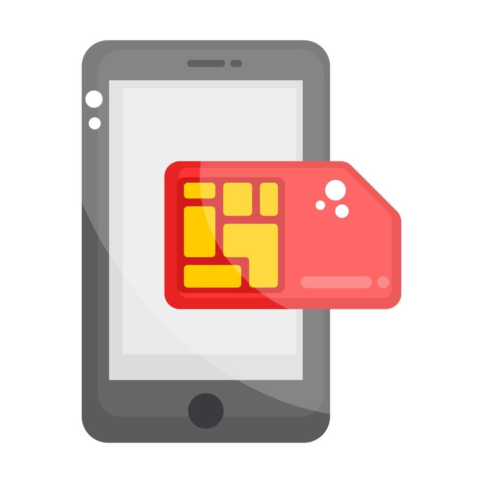 Mobile Sim Card vector