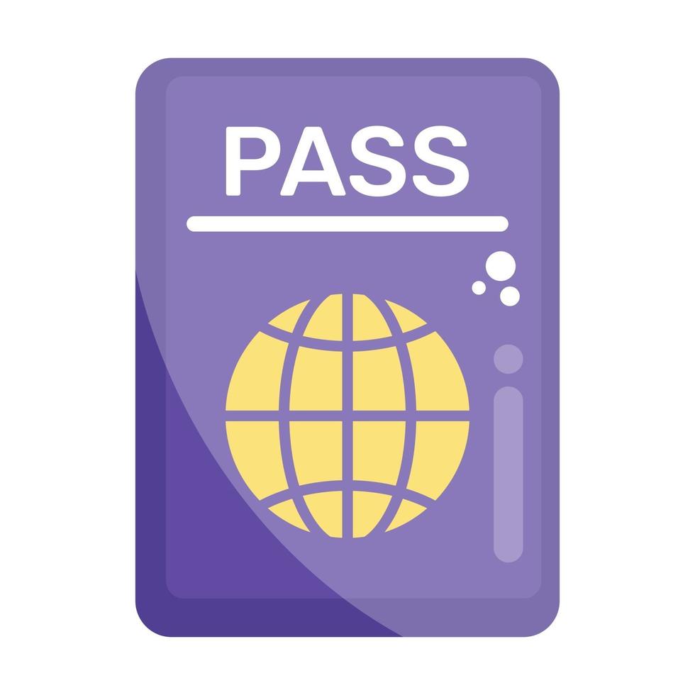 pasaporte estilo de moda vector