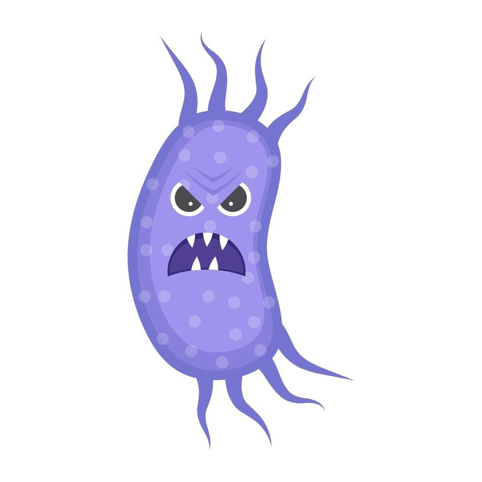 Bacteria  scary microorganism vector