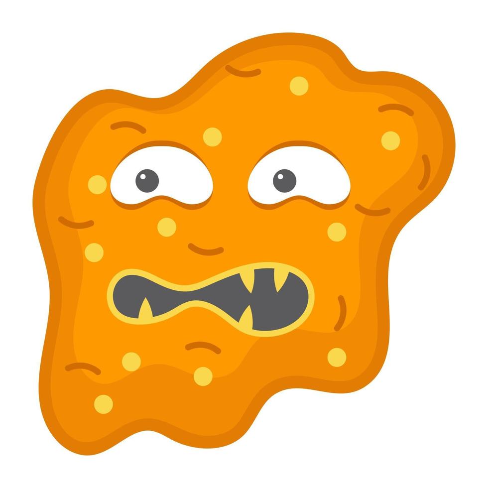 Bacteria scary microorganism vector