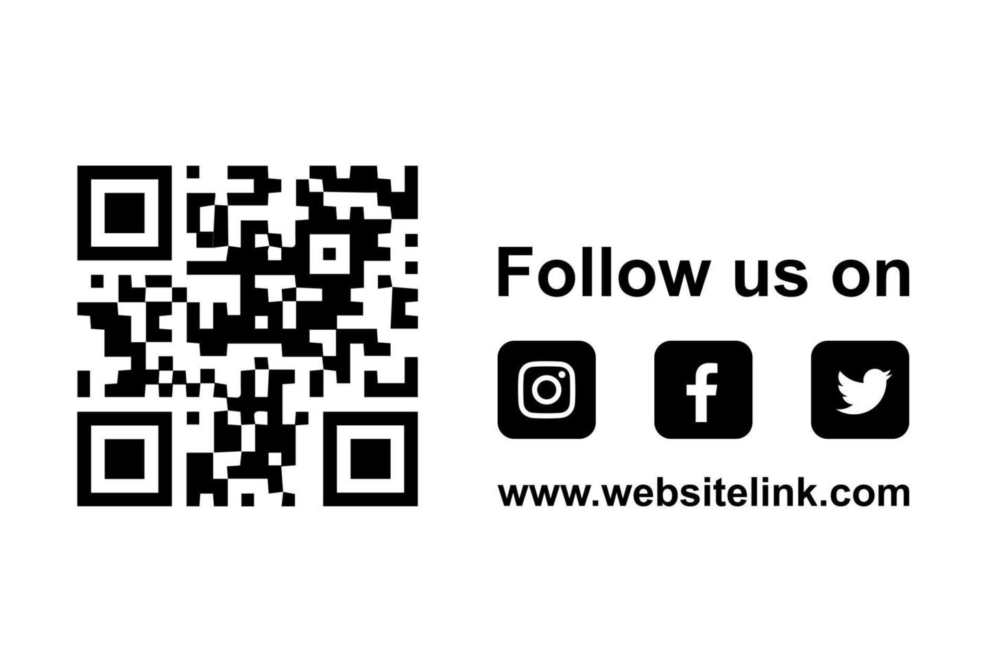 social media follow us button links for facebook instagram twitter