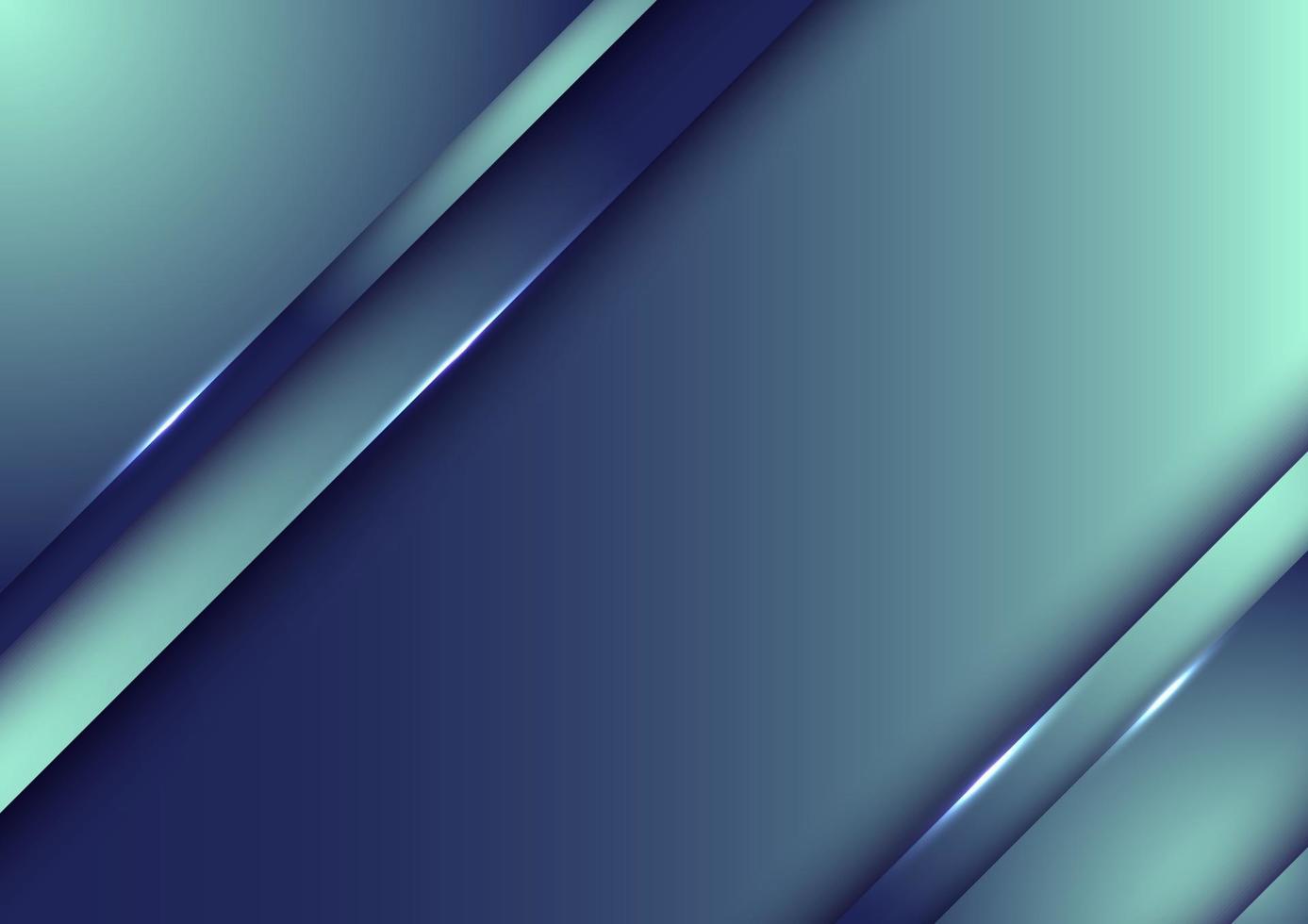 Template design abstract blue gradient stripes overlap layer background with lighting vector