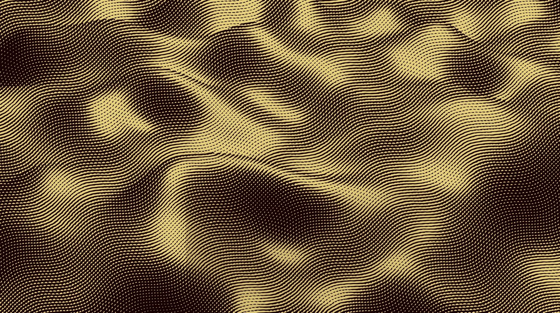 Abstract golden wave vector background made in engrave style 2520944