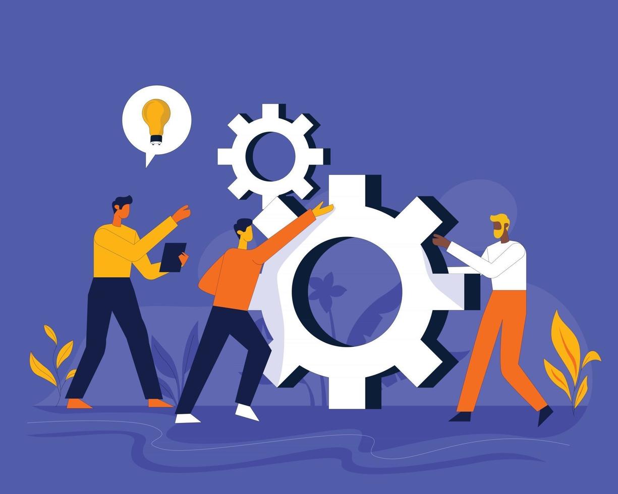 Teamwork vector illustration concept