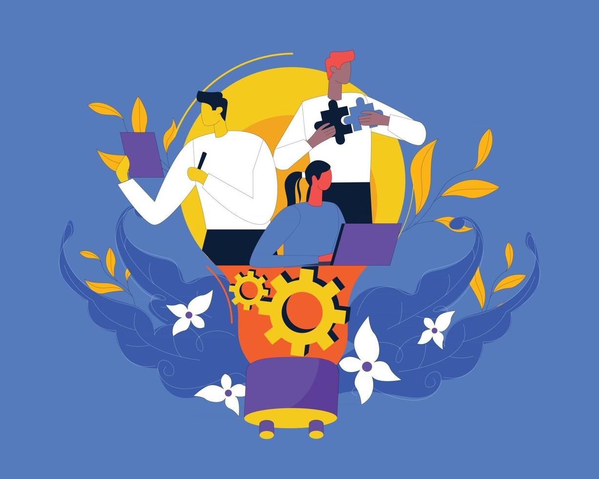 Teamwork vector illustration concept