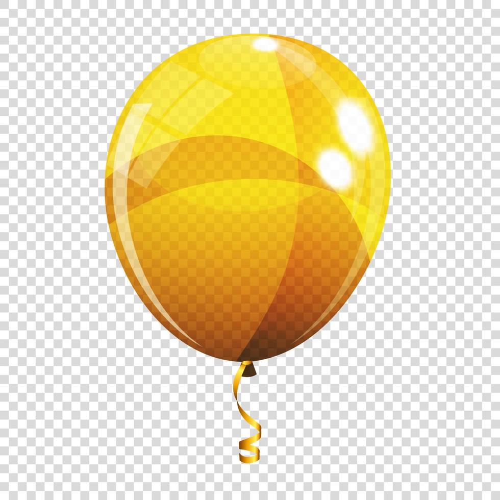 Colour Glossy Helium Balloon Isolated vector