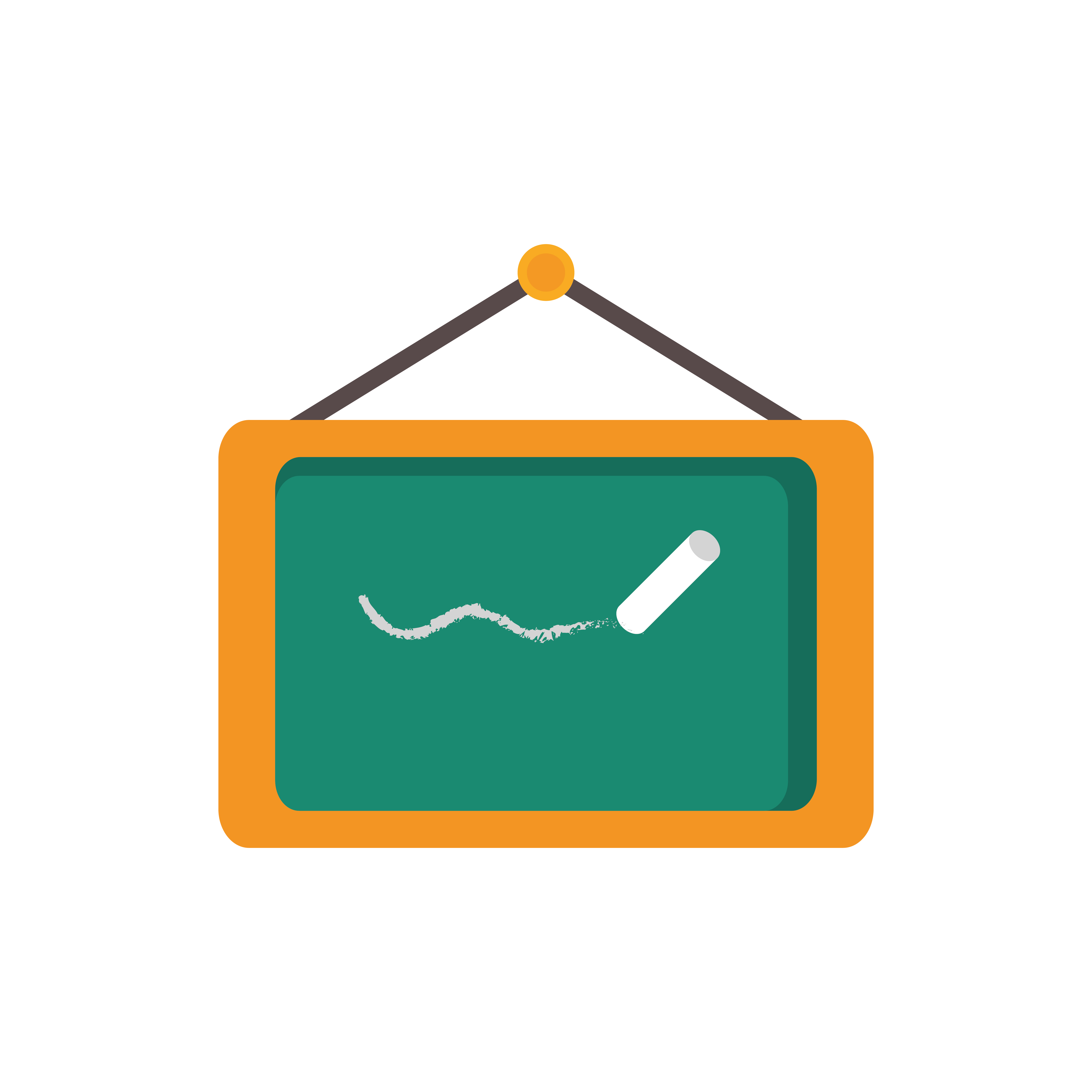 chalkboard chalk writing class education school icon design 2521212